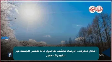 أمطار متفرقة.. الأرصاد تكشف تفاصيل حالة طقس الجمعة عبر إنفوجراف مميز